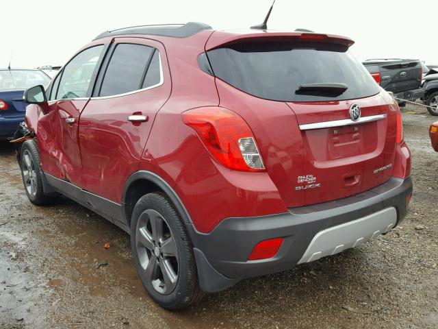 KL4CJBSB0EB541124 - 2014 BUICK ENCORE CON RED photo 3