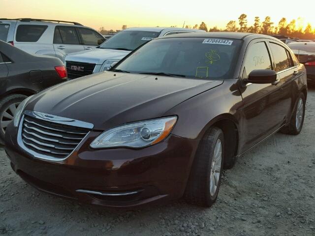 1C3CCBBB5DN609810 - 2013 CHRYSLER 200 TOURIN MAROON photo 2