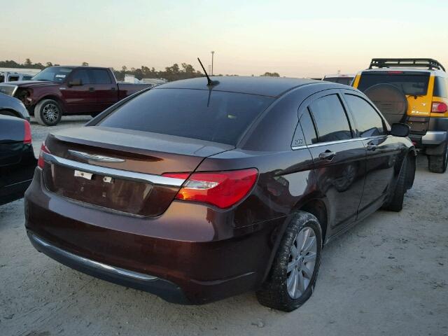 1C3CCBBB5DN609810 - 2013 CHRYSLER 200 TOURIN MAROON photo 4