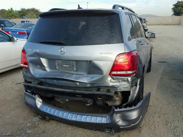 WDCGG8JB7FG399833 - 2015 MERCEDES-BENZ GLK 350 4M SILVER photo 9