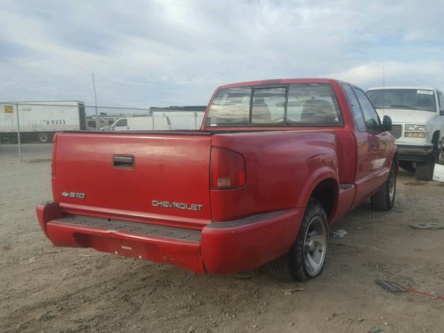 1GCCS1943W8202439 - 1998 CHEVROLET S TRUCK S1 RED photo 4