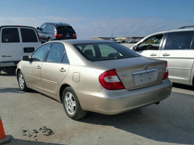 4T1BF30K43U543886 - 2003 TOYOTA CAMRY LE GOLD photo 3