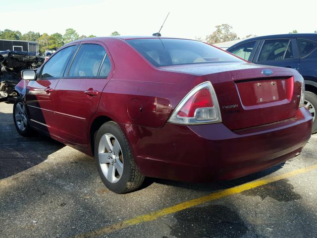 3FAHP07ZX7R164729 - 2007 FORD FUSION SE BURGUNDY photo 3