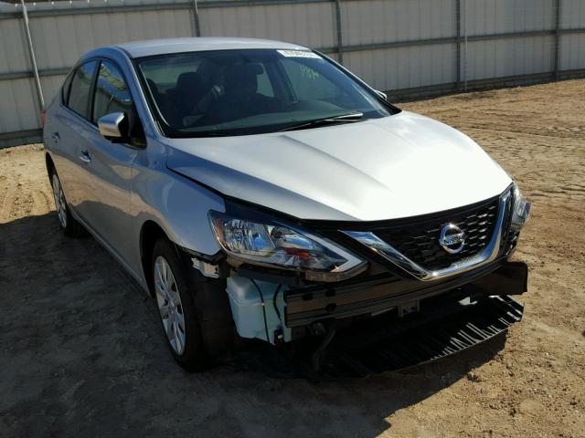 3N1AB7AP6HY358999 - 2017 NISSAN SENTRA S SILVER photo 1