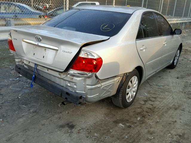 4T1BE32K55U062404 - 2005 TOYOTA CAMRY LE SILVER photo 4