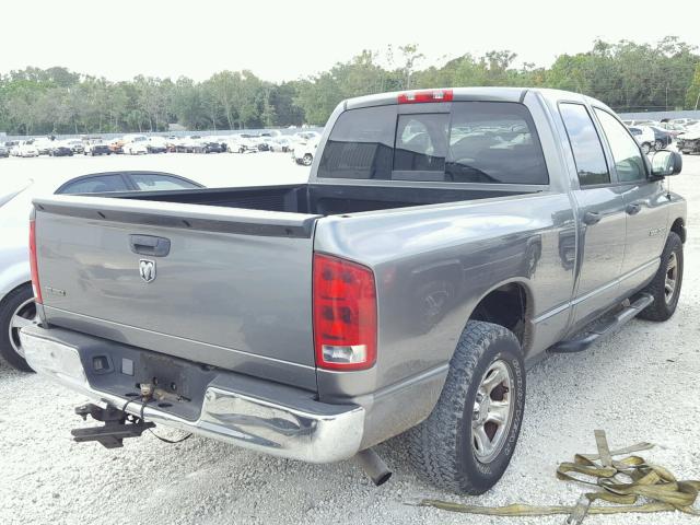 1D7HA18KX6J186344 - 2006 DODGE RAM 1500 S GRAY photo 4