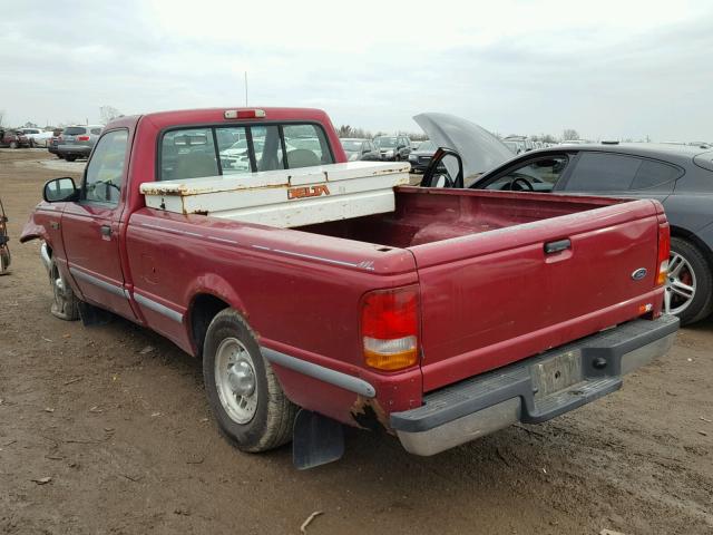 1FTCR10U2SUA38241 - 1995 FORD RANGER BURGUNDY photo 3