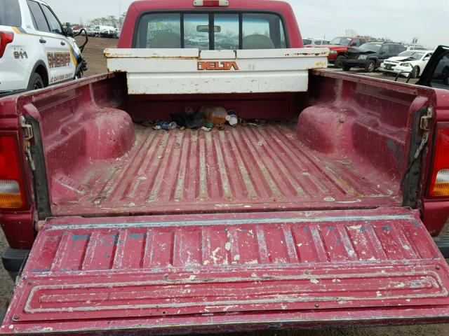 1FTCR10U2SUA38241 - 1995 FORD RANGER BURGUNDY photo 6