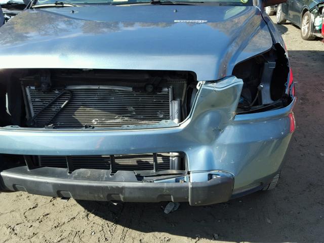 5FNYF28127B026492 - 2007 HONDA PILOT LX BLUE photo 9