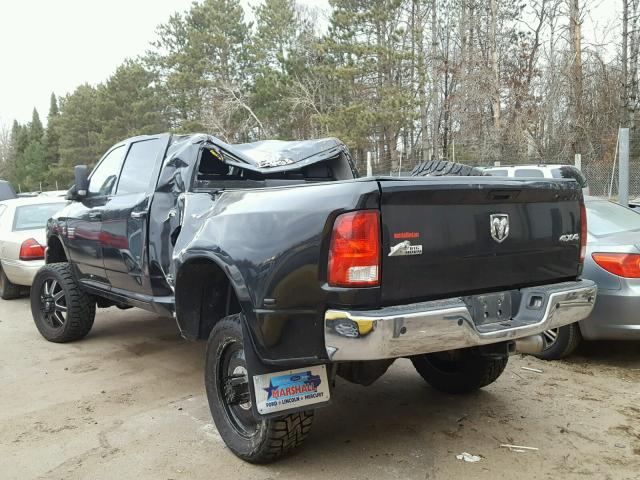 3D73Y4HL9BG582471 - 2011 DODGE RAM 3500 BLACK photo 3