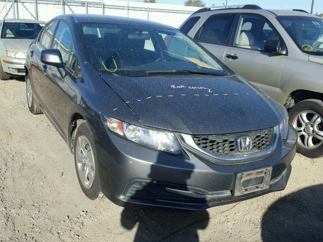 19XFB2F56DE257387 - 2013 HONDA CIVIC LX GRAY photo 1