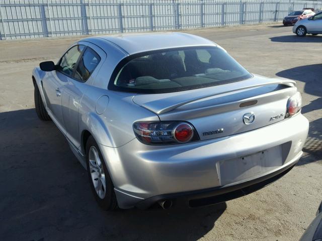 JM1FE17N540125505 - 2004 MAZDA RX8 SILVER photo 3