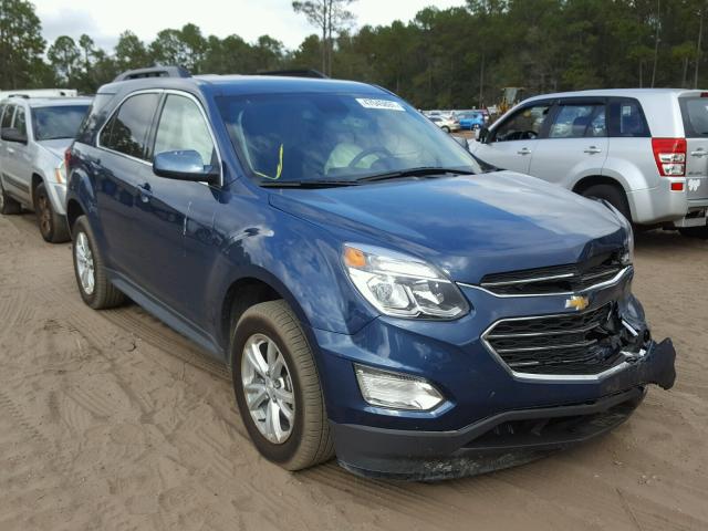 2GNALCEK7H6190722 - 2017 CHEVROLET EQUINOX LT BLUE photo 1