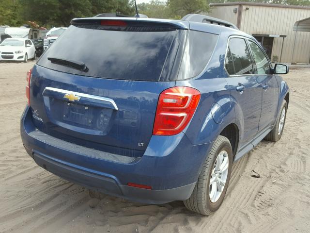 2GNALCEK7H6190722 - 2017 CHEVROLET EQUINOX LT BLUE photo 4