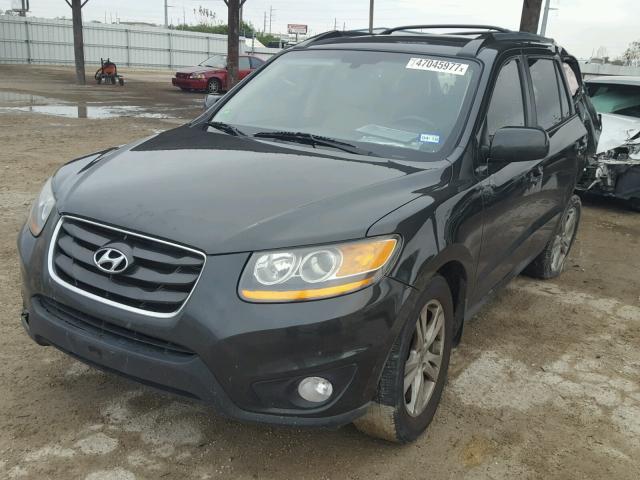 5NMSK4AGXAH341574 - 2010 HYUNDAI SANTA FE L GRAY photo 2