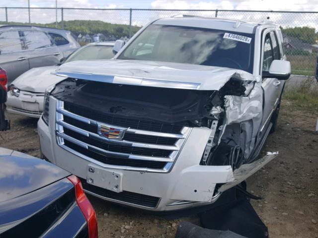 1GYS4BKJ3HR174905 - 2017 CADILLAC ESCALADE L WHITE photo 2