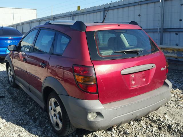 5Y2SL65896Z411421 - 2006 PONTIAC VIBE MAROON photo 3