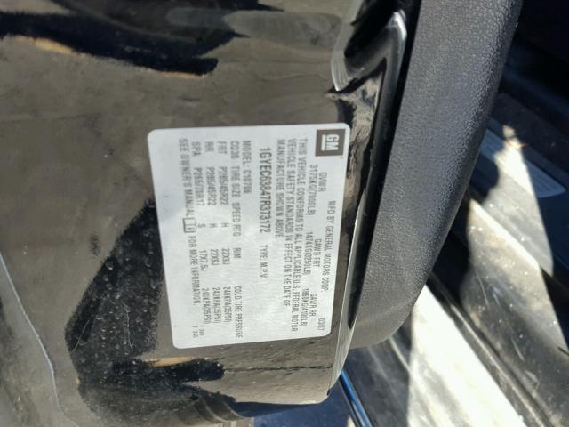 1GYEC63847R373172 - 2007 CADILLAC ESCALADE BLACK photo 10