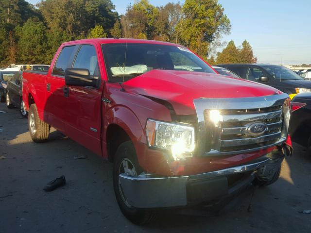 1FTFW1ET1CKD75549 - 2012 FORD F150 SUPER RED photo 1