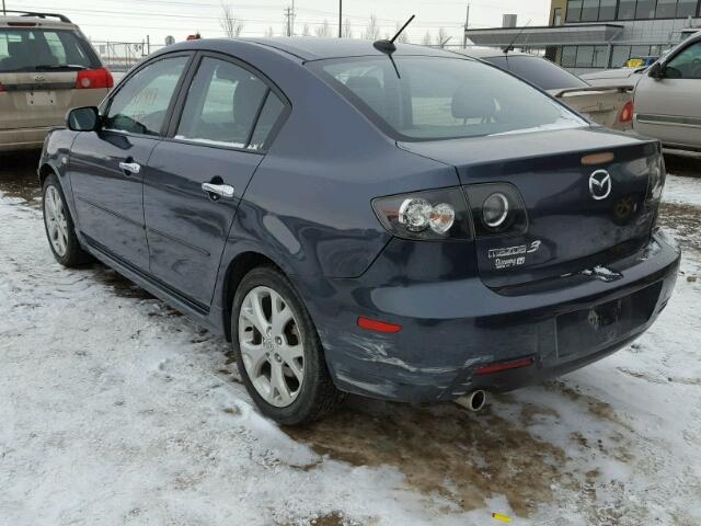 JM1BK323481113466 - 2008 MAZDA 3 S GRAY photo 3