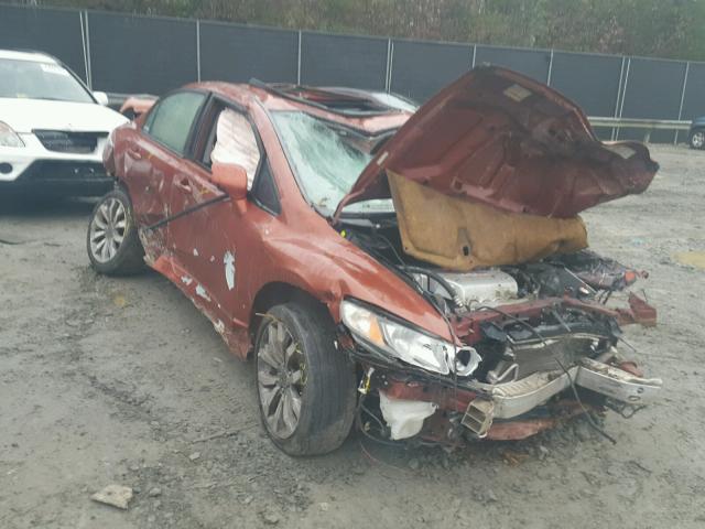 2HGFA55519H705179 - 2009 HONDA CIVIC SI ORANGE photo 1