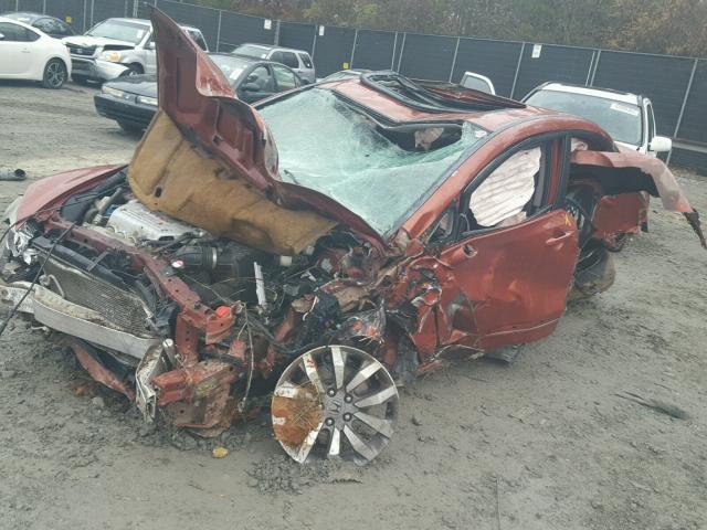 2HGFA55519H705179 - 2009 HONDA CIVIC SI ORANGE photo 2