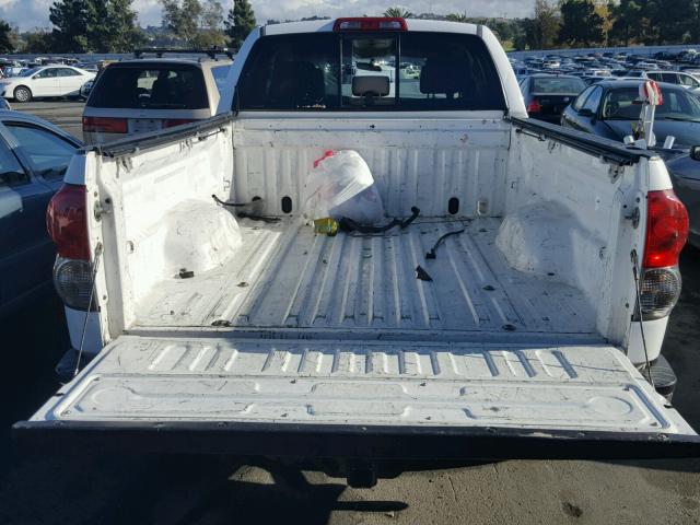 5TFRT54137X003863 - 2007 TOYOTA TUNDRA DOU WHITE photo 9