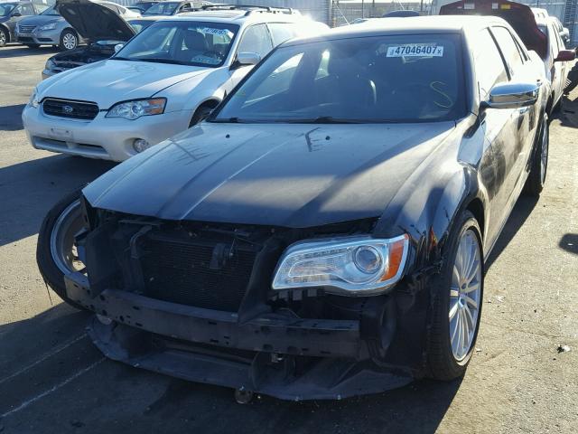 2C3CCAETXCH277224 - 2012 CHRYSLER 300C BLACK photo 2