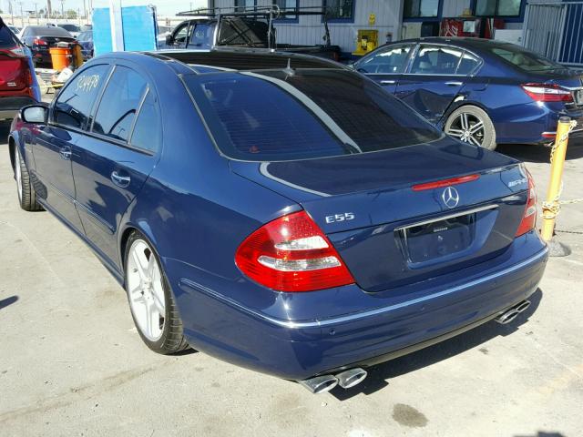 WDBUF76JX5A762941 - 2005 MERCEDES-BENZ E 55 AMG BLUE photo 3