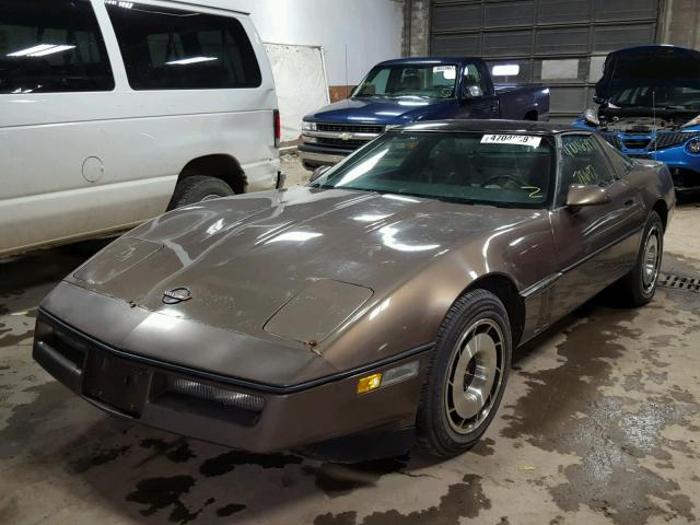 1G1YY0780F5122076 - 1985 CHEVROLET CORVETTE BROWN photo 2