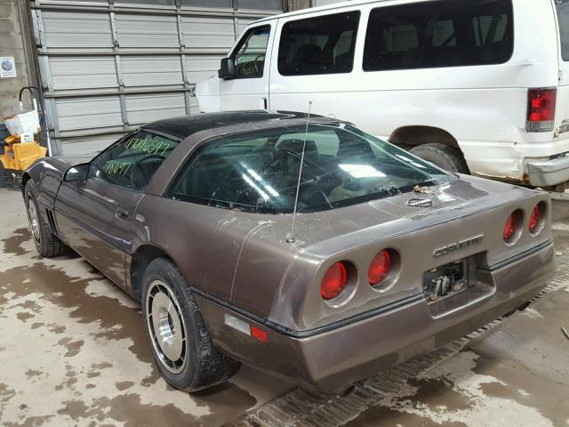 1G1YY0780F5122076 - 1985 CHEVROLET CORVETTE BROWN photo 3