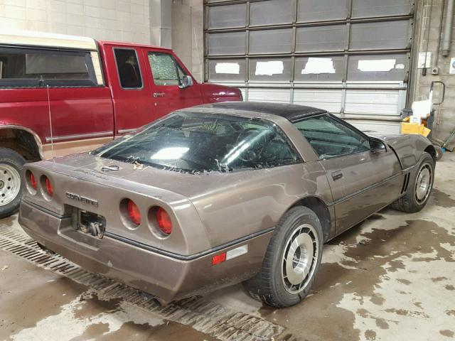 1G1YY0780F5122076 - 1985 CHEVROLET CORVETTE BROWN photo 4