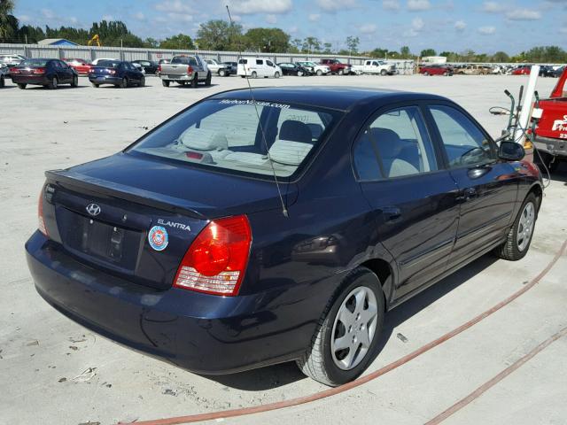 KMHDN46DX6U282648 - 2006 HYUNDAI ELANTRA GL BLUE photo 4