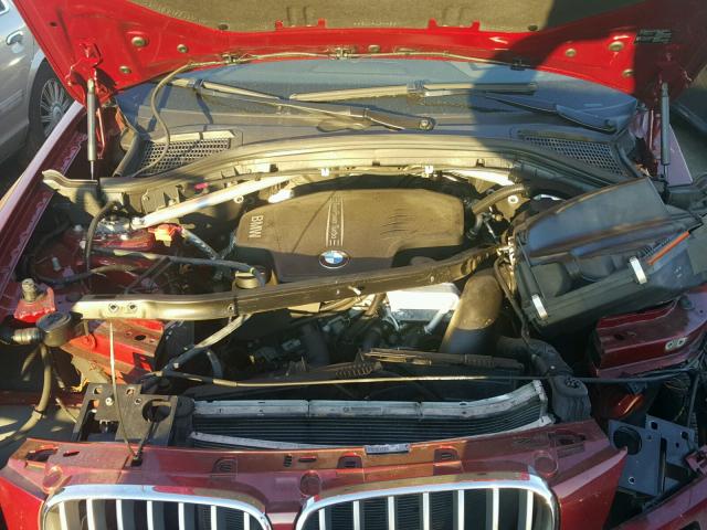 5UXWX9C59E0D26017 - 2014 BMW X3 XDRIVE2 RED photo 7