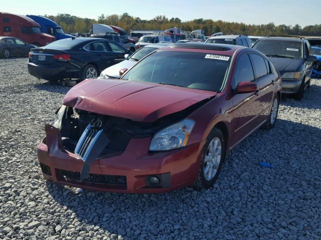 1N4BA41E18C836701 - 2008 NISSAN MAXIMA SE MAROON photo 2