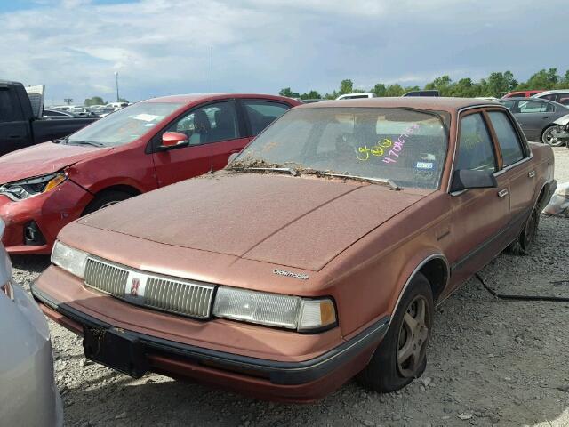 2G3AJ54N2M2334152 - 1991 OLDSMOBILE CUTLASS CI RED photo 2