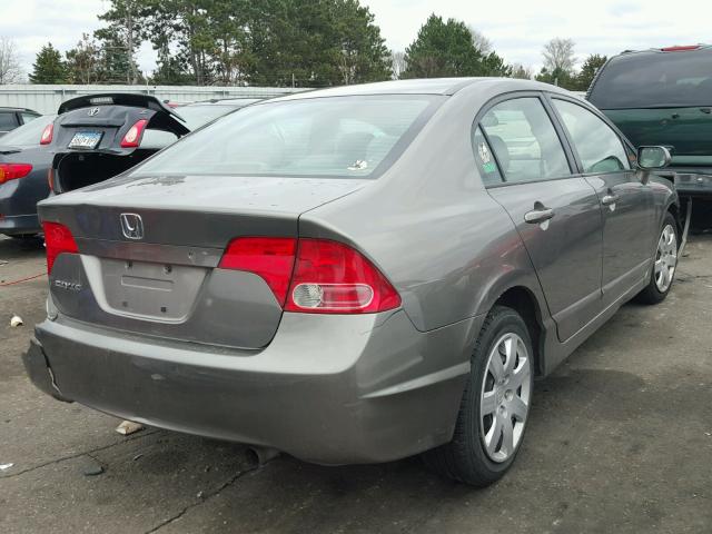 1HGFA16527L125740 - 2007 HONDA CIVIC LX GRAY photo 4