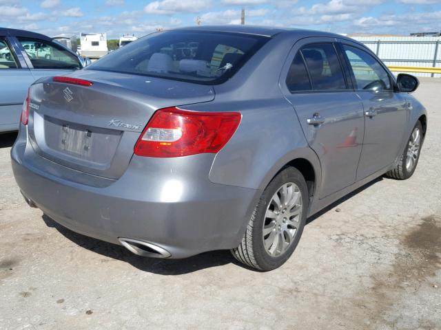 JS2RE9A37D6100319 - 2013 SUZUKI KIZASHI SE GRAY photo 4