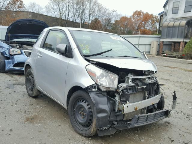 JTNJJXB04CJ015022 - 2012 TOYOTA SCION IQ SILVER photo 1