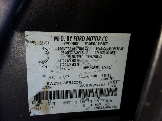 1FTSW21R28EB22342 - 2008 FORD F250 SUPER GRAY photo 10