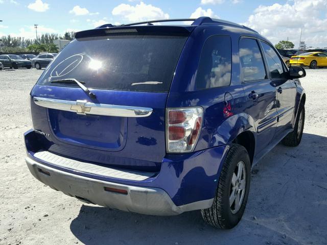 2CNDL63F056056025 - 2005 CHEVROLET EQUINOX BLUE photo 4