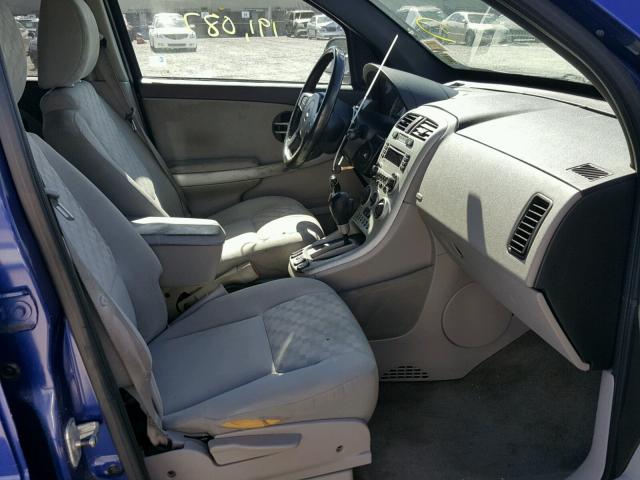 2CNDL63F056056025 - 2005 CHEVROLET EQUINOX BLUE photo 5