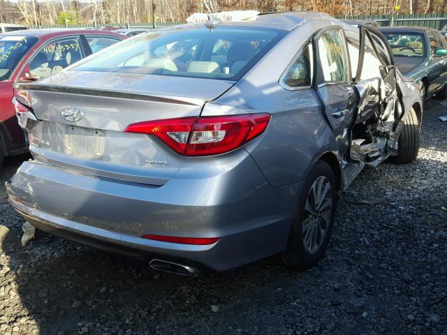 5NPE34AF2GH377367 - 2016 HYUNDAI SONATA SPO GRAY photo 4