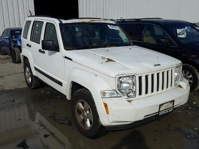 1C4PJMAK8CW155707 - 2012 JEEP LIBERTY SP WHITE photo 1