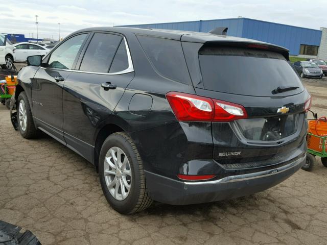 2GNAXJEV3J6126752 - 2018 CHEVROLET EQUINOX LT BLACK photo 3