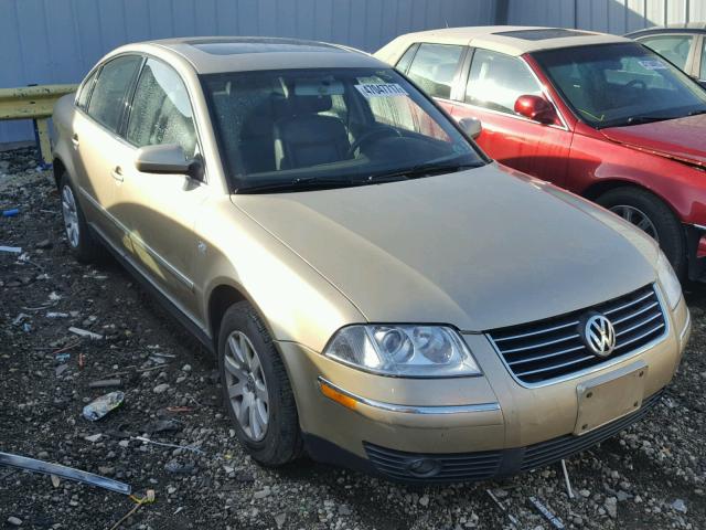 WVWPH63BX1P203218 - 2001 VOLKSWAGEN PASSAT GLS BEIGE photo 1