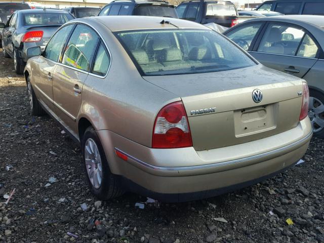 WVWPH63BX1P203218 - 2001 VOLKSWAGEN PASSAT GLS BEIGE photo 3