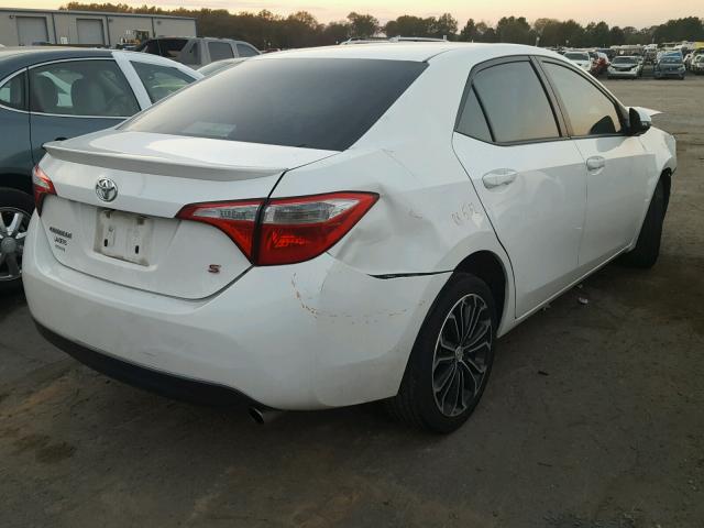 5YFBURHE9EP012887 - 2014 TOYOTA COROLLA L WHITE photo 4