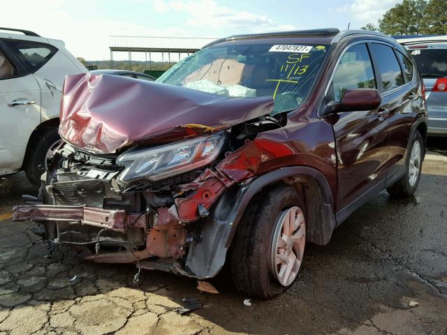 2HKRM3H79FH528632 - 2015 HONDA CR-V EXL BURGUNDY photo 2