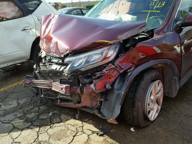 2HKRM3H79FH528632 - 2015 HONDA CR-V EXL BURGUNDY photo 9